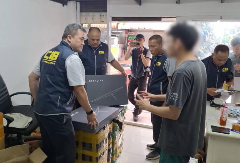 รวบชาวจีนพร้อมเครื่องมือ ลักลอบส่งอุปกรณ์ให้แก๊งคอลเซ็นเตอร์