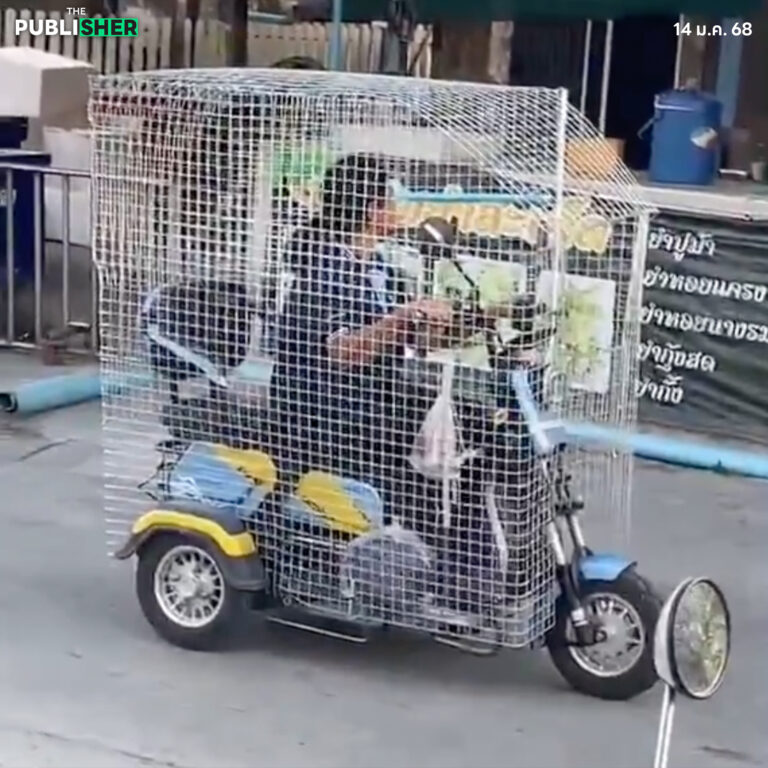 “จบที่เรา เบาที่สุด” คุณป้าผุดไอเดียสุดจีเนียส สร้างกรงล้อมตัวเองป้องกันหมากัด