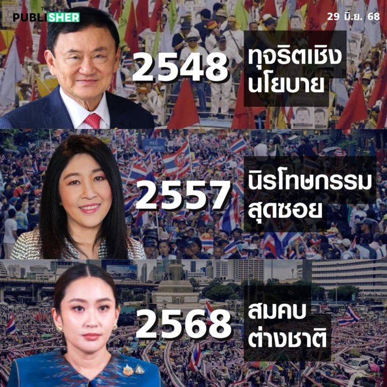 3 ยุค “ชินวัตร” กับการลุกฮือของมวลชน 2548–2568 เสียงขับไล่ดังขึ้นในทุกยุค เมื่อ “อำนาจ” สวนทางกับ “ประชาชน”