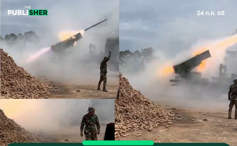 กัมพูชาเปิดฉากยิงจรวด BM-21 ใส่พื้นที่ชายแดนบุรีรัมย์ 13.05 น.
