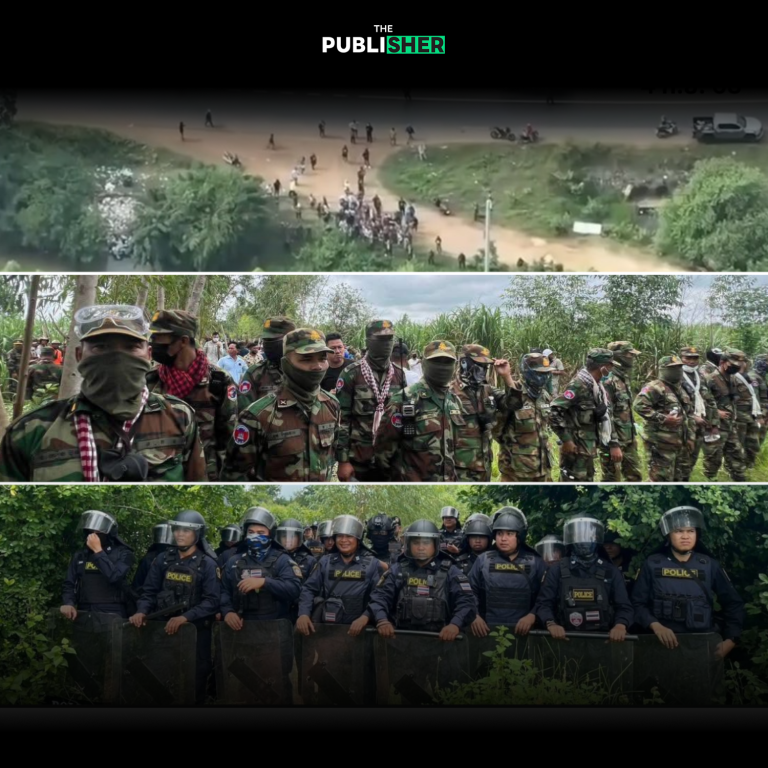 บ้านหนองจานยังวุ่น เขมรระดมชาวบ้านมาชุมนุม ทหารจัดแถวประจันหน้า